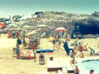 The rocky coast and Mediterranean at Sporting Club Beach