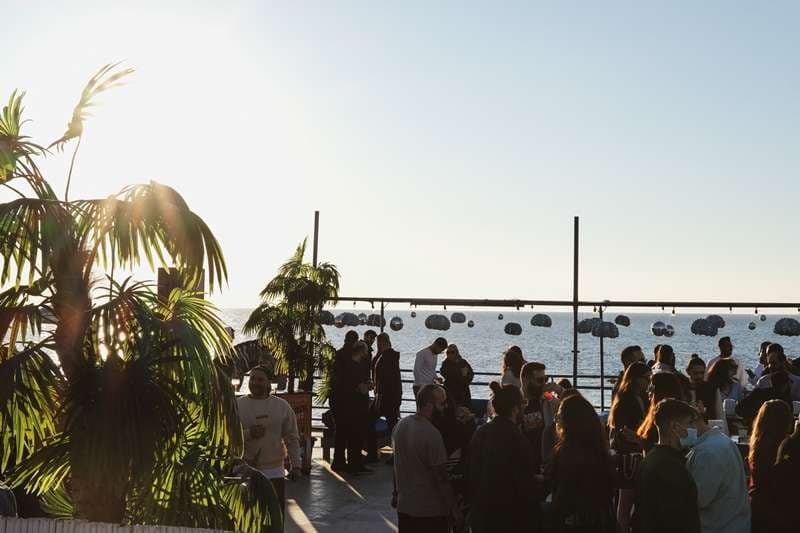 An evening at The Loft by Sporting — the night venue at Sporting Club Beach, Ras Beirut
