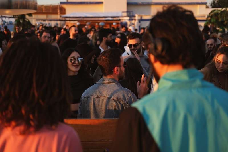 An evening at The Loft by Sporting — the night venue at Sporting Club Beach, Ras Beirut