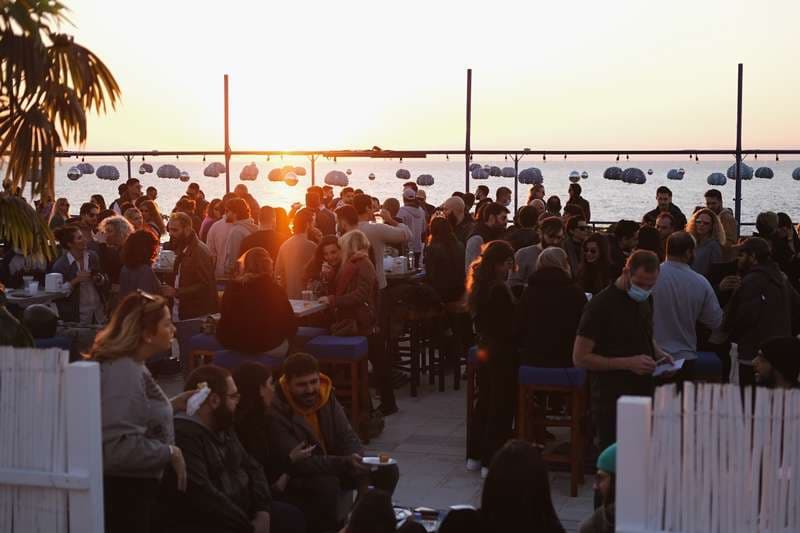 An evening at The Loft by Sporting — the night venue at Sporting Club Beach, Ras Beirut