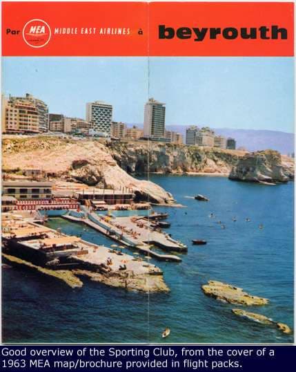 Sporting Club Beach in a 1963 archive photograph