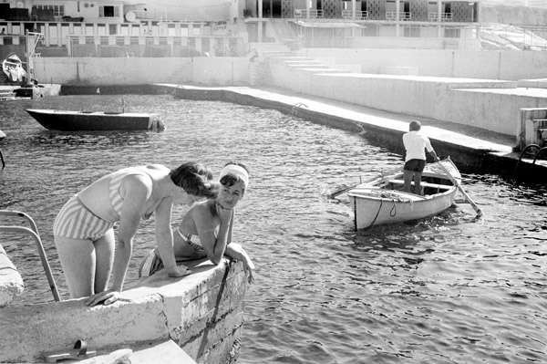 An archive photograph from Sporting Club Beach