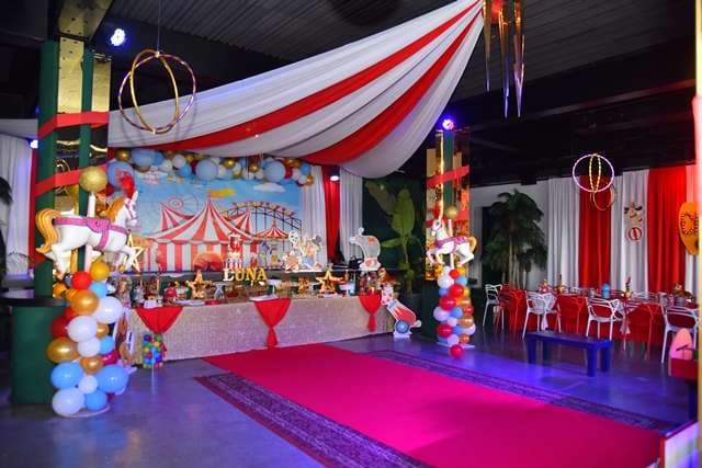 A children's birthday at The Loft, Sporting Club Beach