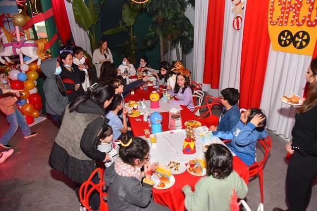 A children's birthday at The Loft, Sporting Club Beach