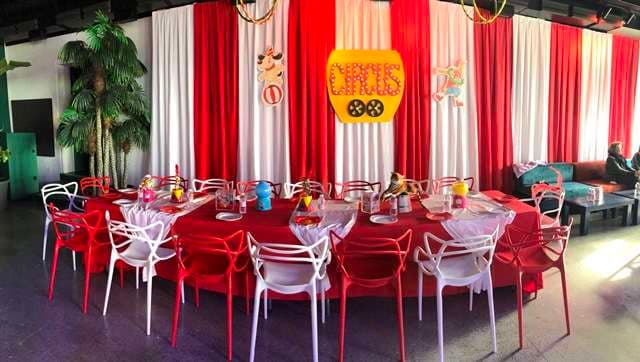 A children's birthday at The Loft, Sporting Club Beach