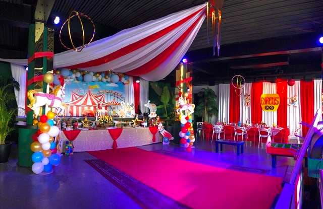 A children's birthday at The Loft, Sporting Club Beach