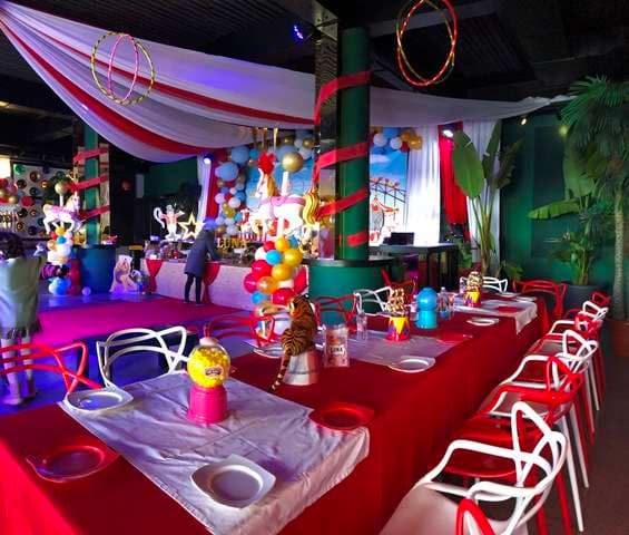 A children's birthday at The Loft, Sporting Club Beach
