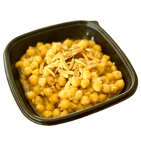 Balila chickpeas with almonds at Sporting Club Beach