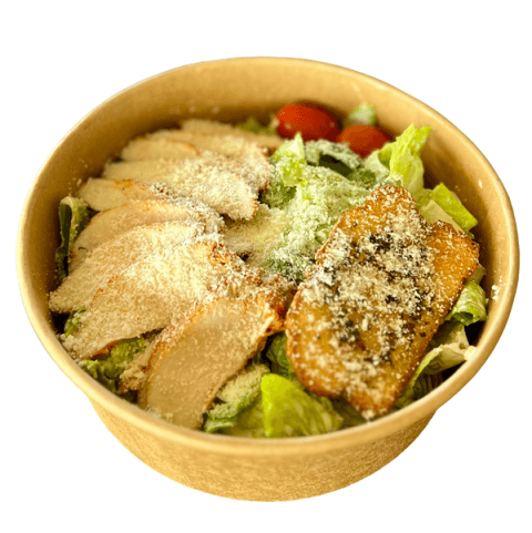 Chicken Caesar salad at Sporting Club Beach