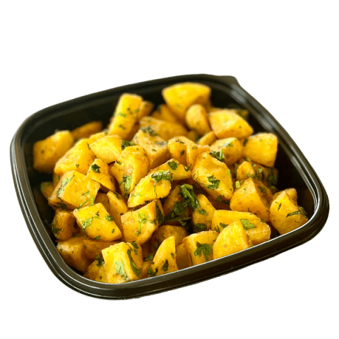 Sautéed potatoes provençale at Sporting Club Beach