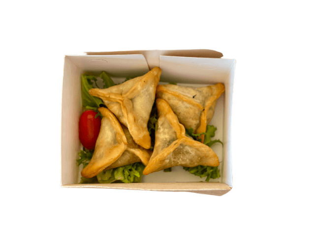 A serving of fatayer at Sporting Club Beach