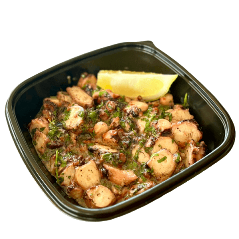 Octopus provençale from Feluka Express, Sporting Club Beach