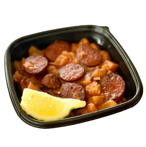 Sujok sausages at Sporting Club Beach