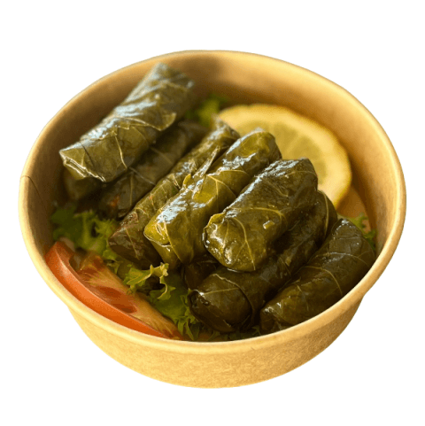 Stuffed vine leaves at Sporting Club Beach