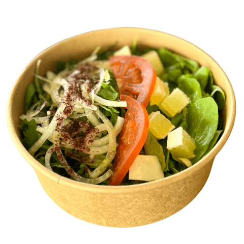 A zaatar and rocca salad at Sporting Club Beach