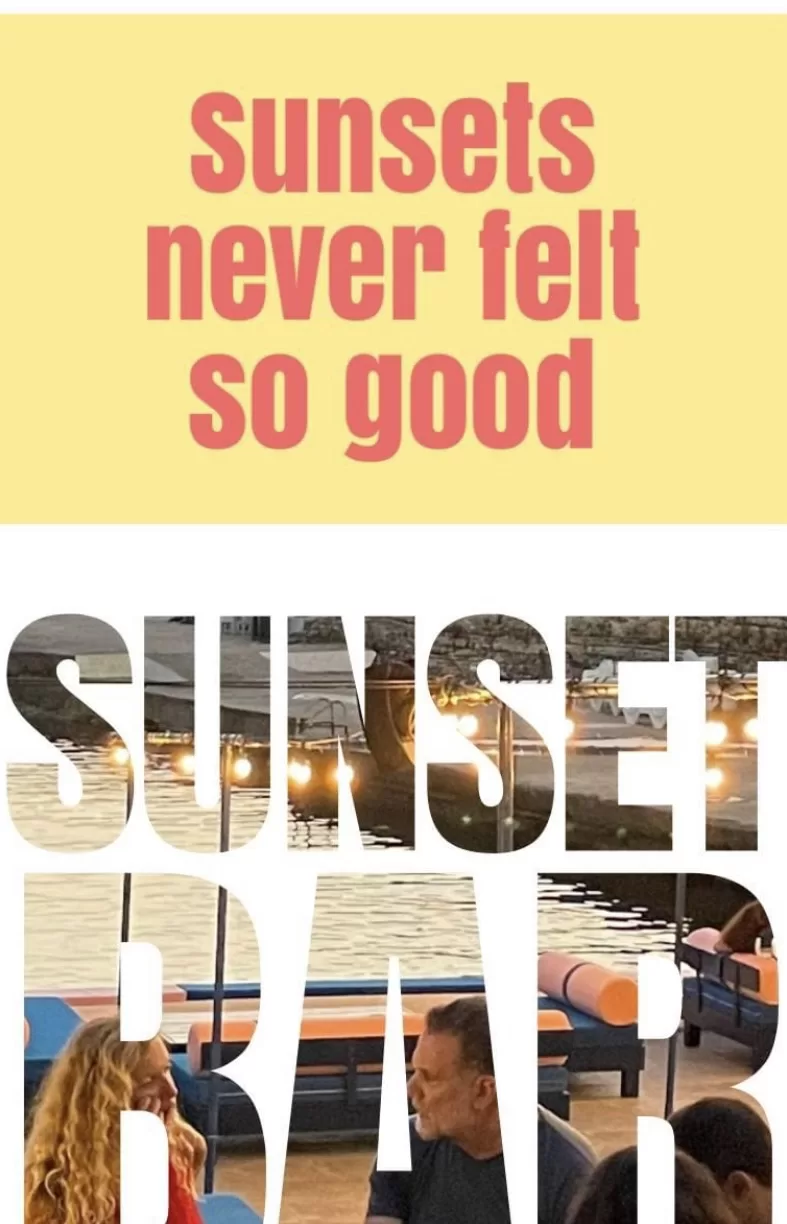 Sunset Bar at Sporting Club Beach, Ras Beirut