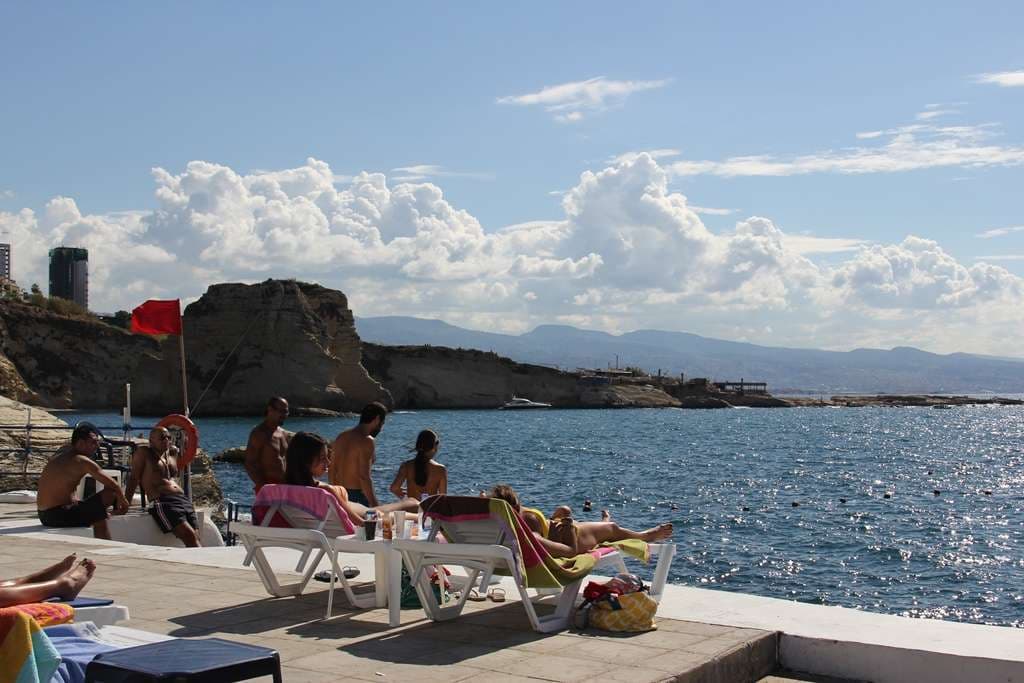 A summer afternoon on the deck at Sporting Club Beach